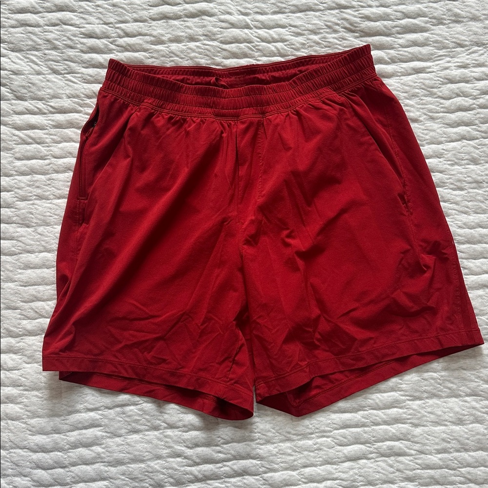 lululemon athletica Red Athletic Shorts